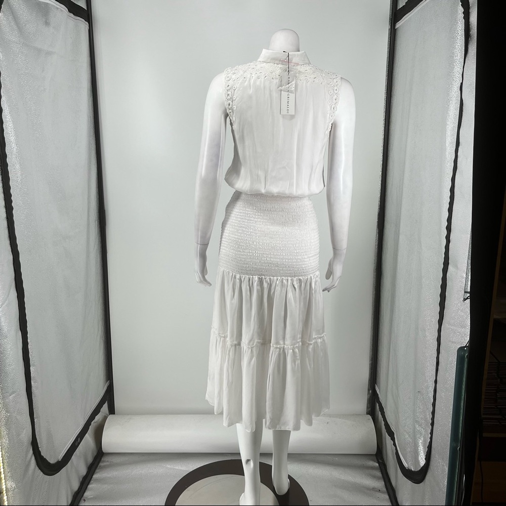 * NEW Karina Grimaldi Havana Midi Dress in White H54 - Picture 6 of 7